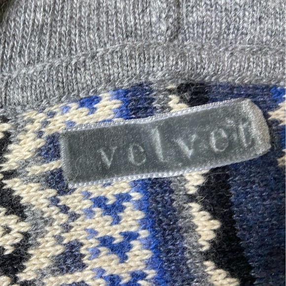 Velvet by Graham and Spencer Hooded Sweater Lambs Wool Silk Angora Blend Size S - Picture 4 of 5